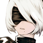 An icon of 2B from NieR:Automata